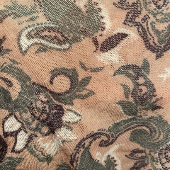 Intimately Free People Top XS Pink Freesia Paisley Mesh Bodysuit Coquette - Picture 5 of 13